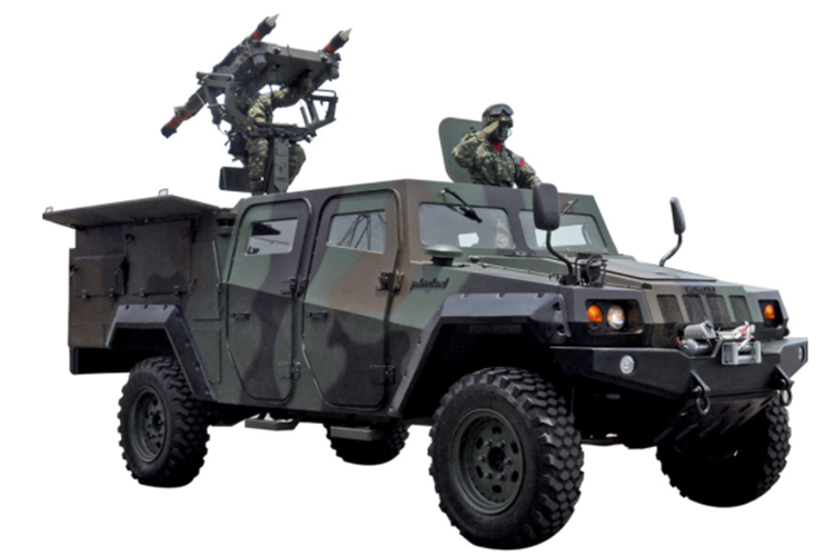 Komodo 4x4 Missile Launcher buatan PT Pindad (Persero).