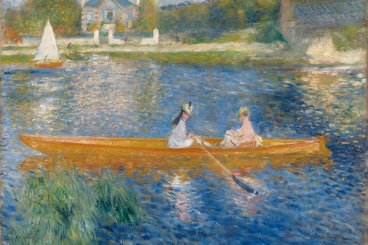 Lukisan The Skiff (La Yole) karya Pierre-Auguste Renoir