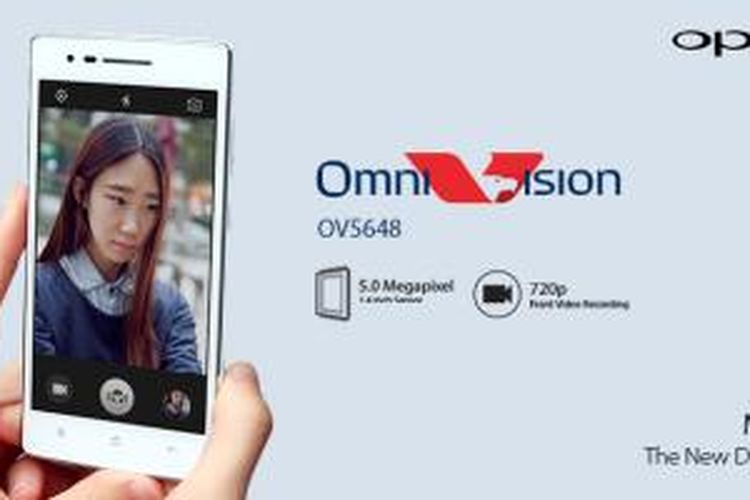 Kamera depan Oppo gunakan sensor Omnivision