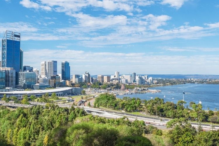 Pemandangan Kota Perth.