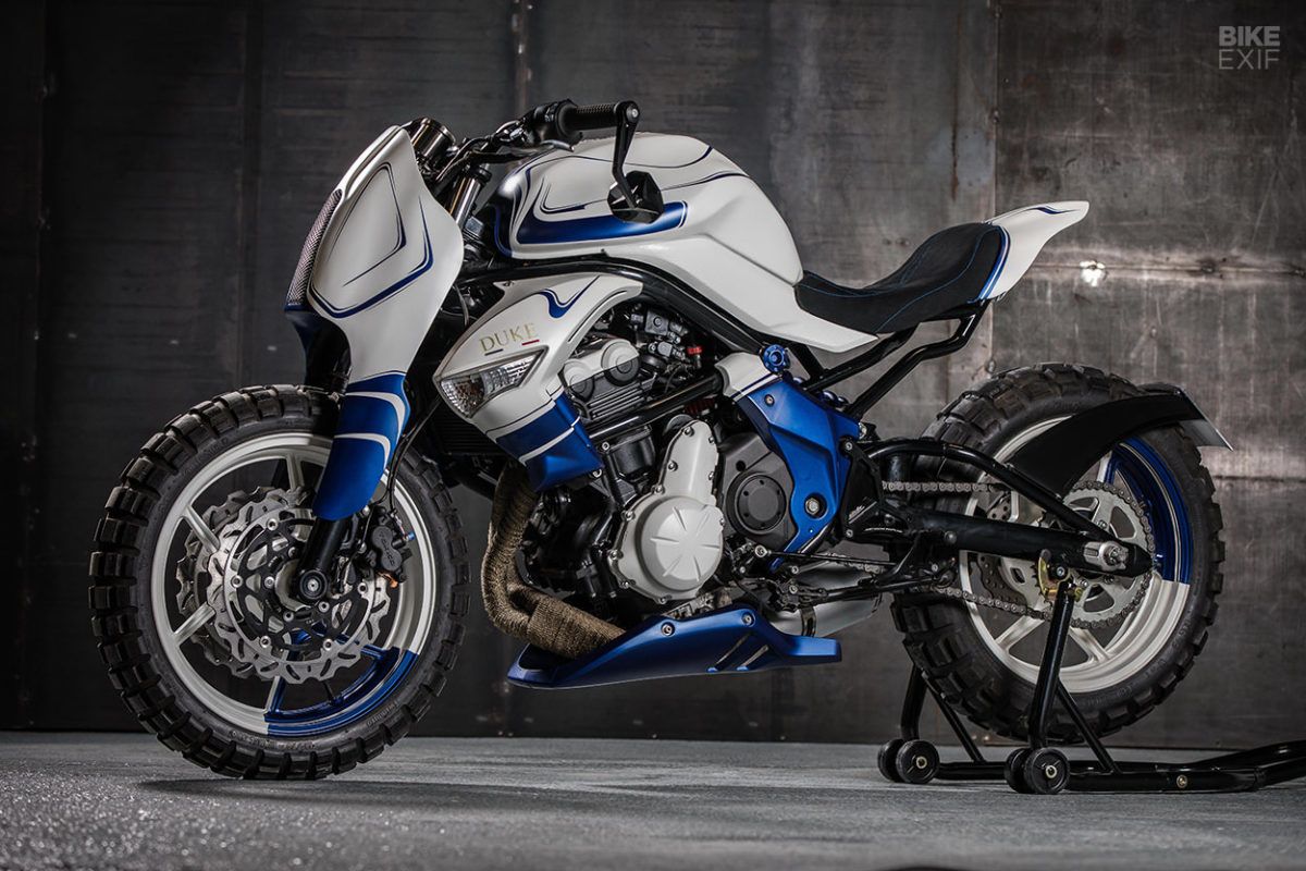 Kawasaki ER-6n bergaya streetfighter garapan Duke Motorcycles