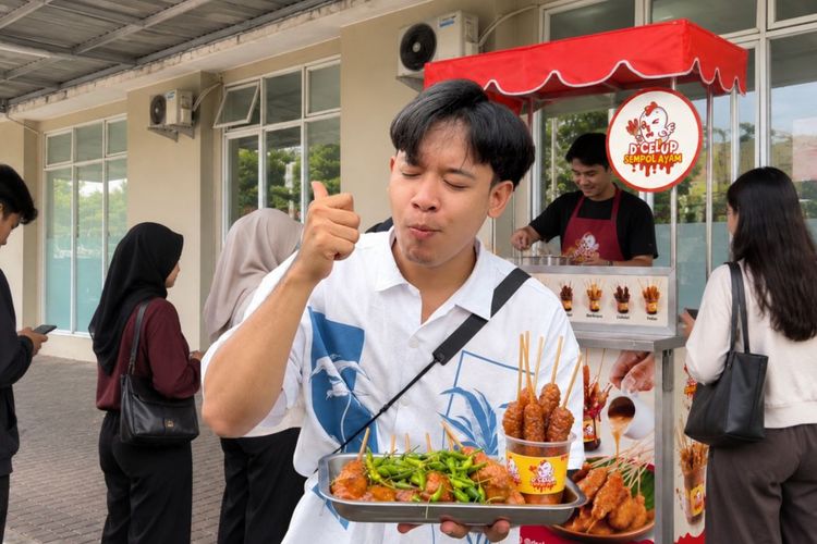 D’Celup Sempol Ayam, Jajanan mulai Rp 7.000 yang Bikin Penasaran Influencer Kuliner
