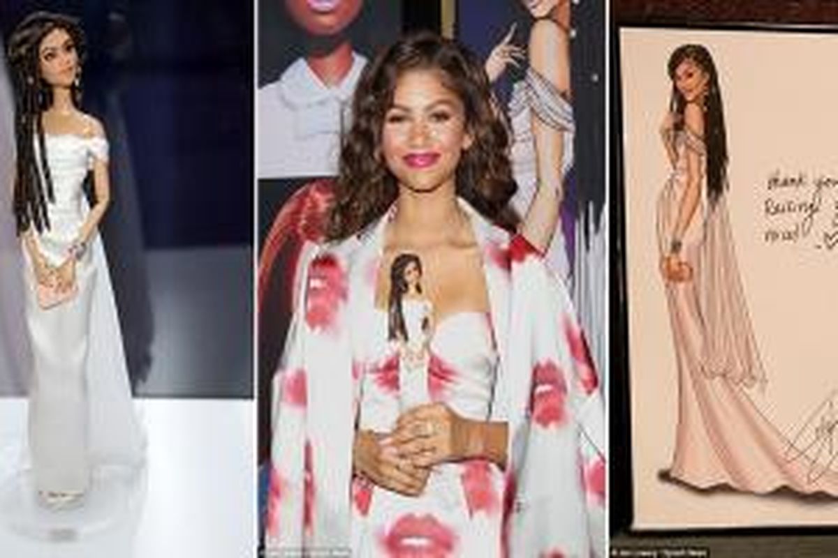 Mattel produksi Barbie berambut gimbal yang terinspirasi dari penampilan unik Zendaya Coleman.