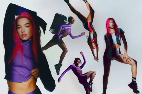 Kolaborasi Kedua Puma X Dua Lipa, Rilis 30 Busana Bergaya Era 2000-an