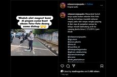 Video Viral, Petugas Dishub Pinjam Magnet Ranjau Paku Cuma buat Foto