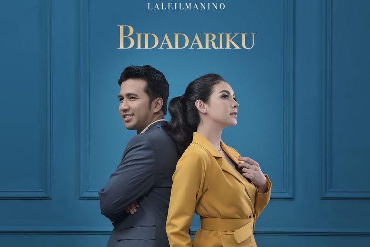 Poster lagu Bidadari dari trio Laleilmanino yang berisi kisah cinta pasangan aktris Arumi Bachsin dan politikus Emil Dardak