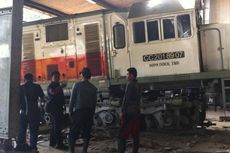 Lokomotif yang Tabrak Peron Bawa Kereta yang Akan ke Gambir