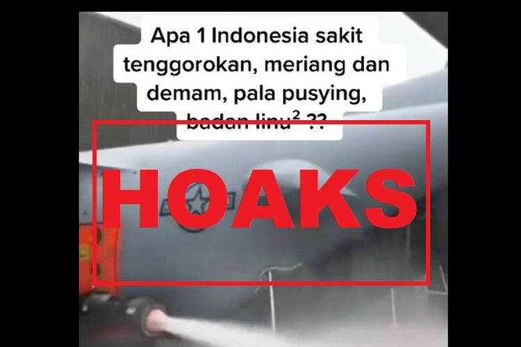 Hoaks, penyebab sakit tenggorokan dan demam di Indonesia