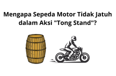 Mengapa Sepeda Motor Tidak Jatuh dalam Aksi "Tong Stand"?