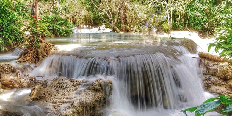 Air Terjun Kouang Si di Luang Prabang, Laos.