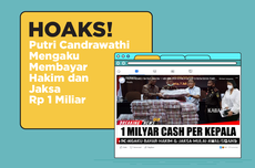 INFOGRAFIK: Beredar Hoaks Putri Candrawathi Mengaku Bayar Hakim dan Jaksa Rp 1 Miliar