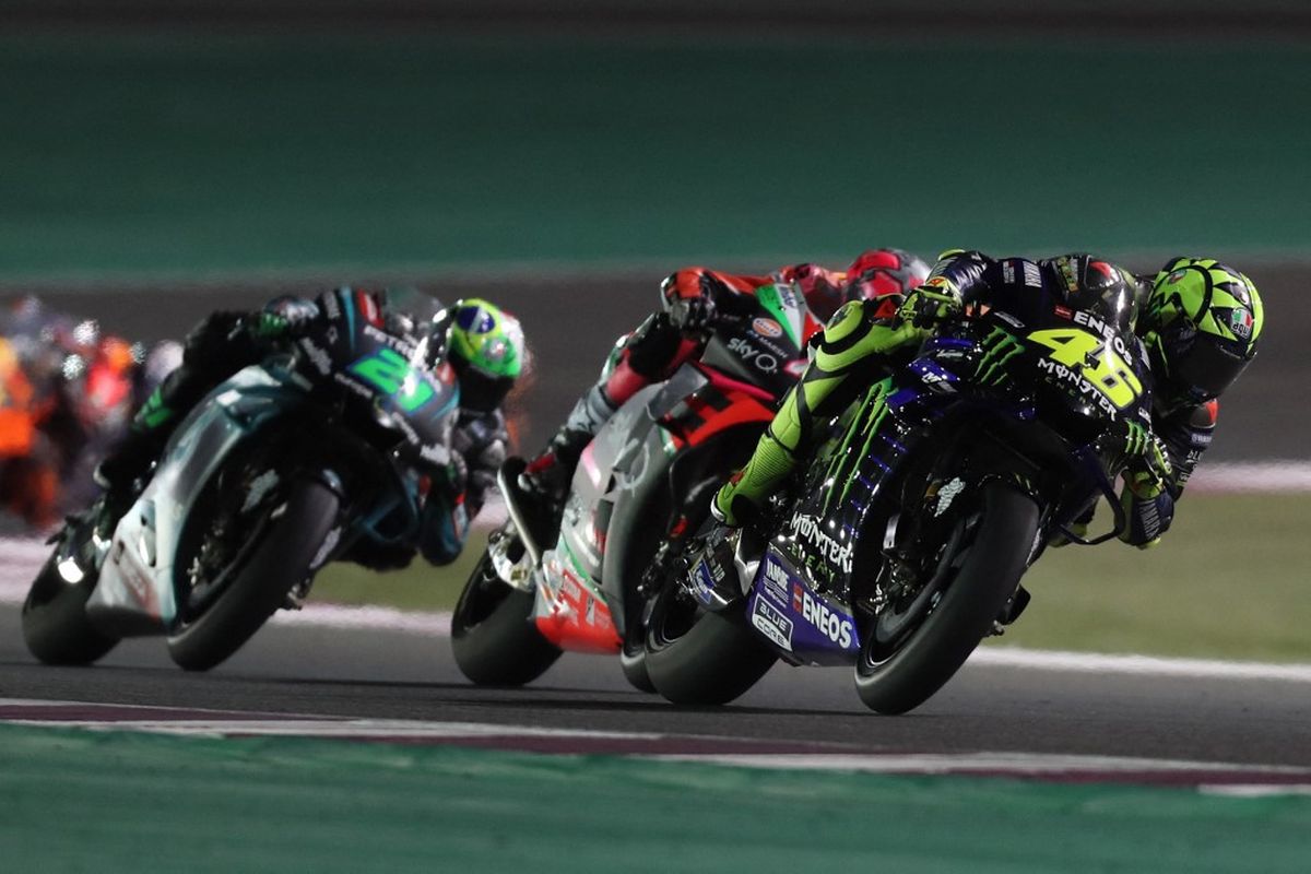 MotoGP Qatar 2019. (Photo by KARIM JAAFAR / AFP)
