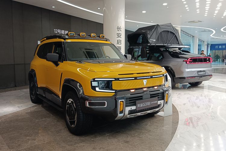 Berbagai mobil Changan di pusat riset dan pengembangan CHongqing