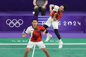 Hasil Badminton Olimpiade 2024, Fajar/Rian Dibekuk Wakil India Dua Gim Langsung