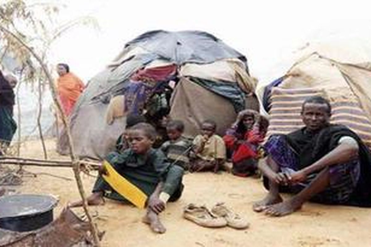 Kondisi kelaparan di Somalia, Selasa (2/8/2011) 