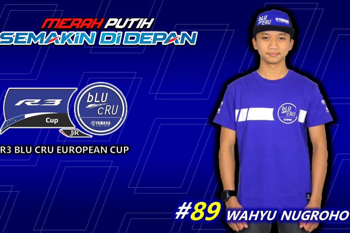 Pebalap Indonesia, Wahyu Nugroho, siap berlaga dalam Kejuaraan R3 bLU cRU European Cup 2022.