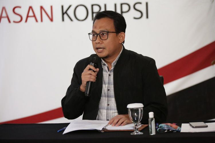 Plt Juru Bicara KPK Ali Fikri dalam konferensi pers Kinerja KPK Semester I 2020, Selasa (18/8/2020).