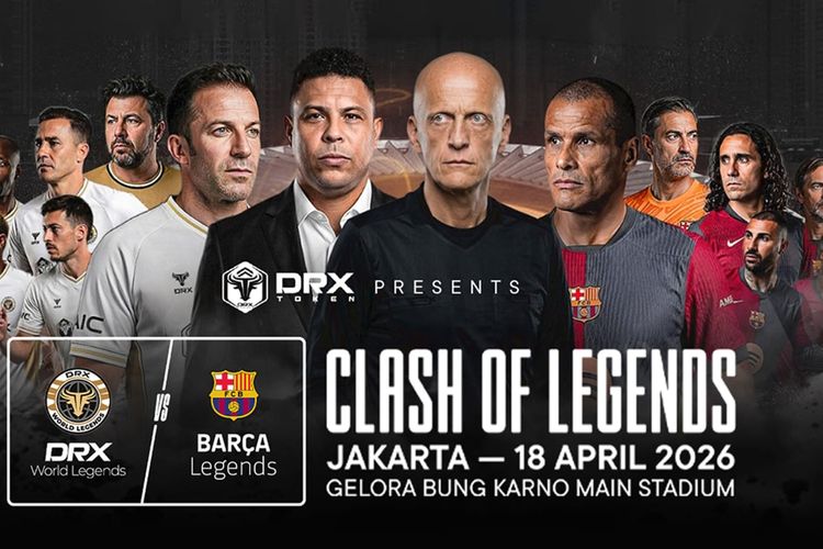 Clash of Legends 2026, Kluivert dan Del Piero Bangkitkan Nostalgia