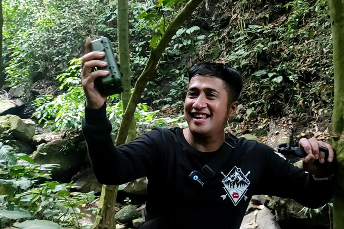 Macan tutul di Pegunungan Sanggabuana kembali tertangkap kamera trap. yang dipasang Irfan Hakim ketika ikut dalam tim Sanggabuana Wildlife Expedition.