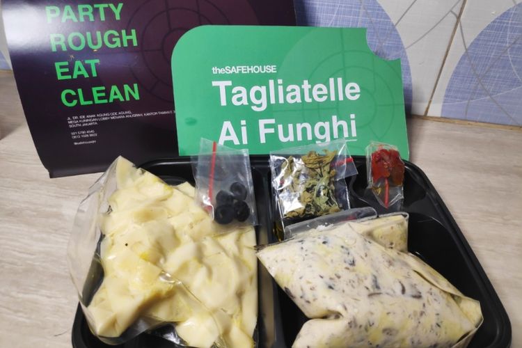 Pasta Tagliatelle ai funghi dari The Safehouse Jakarta untuk acara eHangout. 