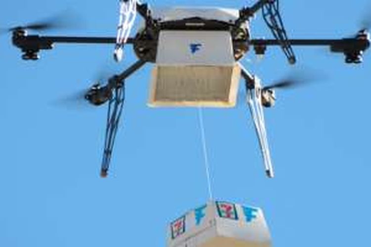 7-Eleven menguji coba pengantaran pesanan menggunakan drone atau pesawat tanpa awakThe