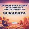 Jadwal Buka Puasa Kota Surabaya Hari Ini, 20 Februari 2026