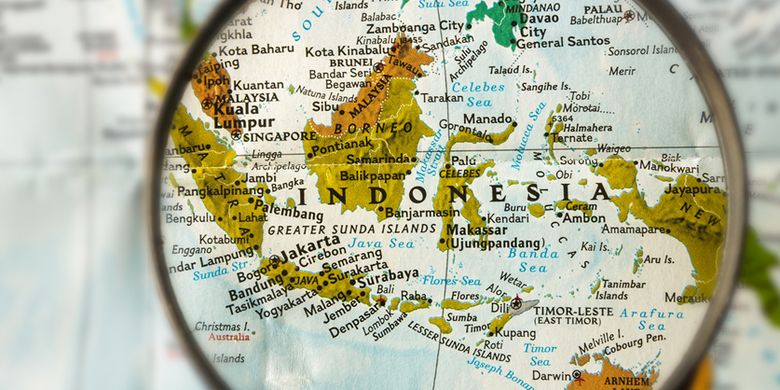 ilustrasi peta Indonesia. Pemerintah melarang penguasaan pulau kecil.