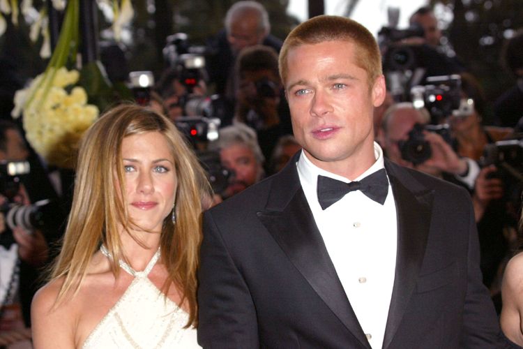 Jennifer Aniston dan Brad Pitt.