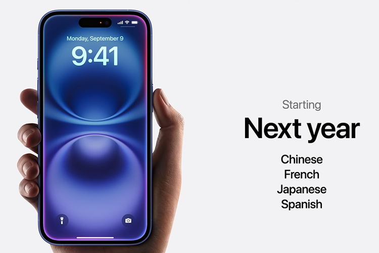 Daftar dukungan Apple Intelligence di bahsa asing yang akan dirilis tahun depan.
