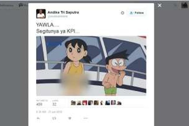 Gambar karakter di kartun 