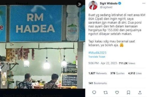 Ditutup Sementara, Sanksi buat Kios Makanan di Rest Area Tol Cipali yang 