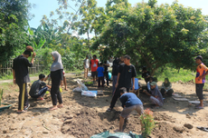 Mahasiswa KKN Undip Revitalisasi Lahan di Pinggir Sungai Bengawan Solo