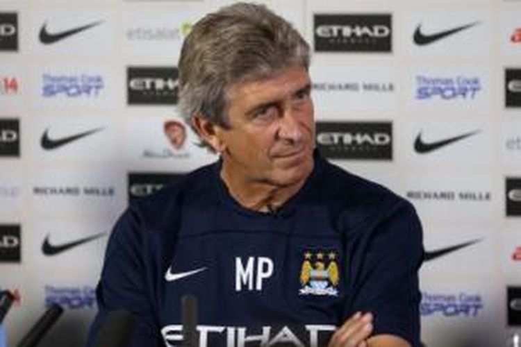 Manajer Manchester City, Manuel Pellegrini.