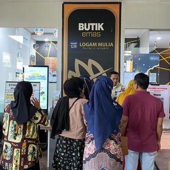 Harga resmi emas Antam hari ini.