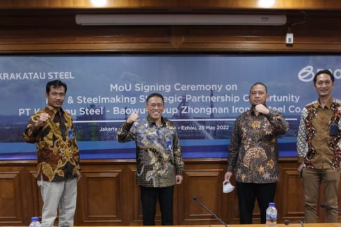 Krakatau Steel Tandatangani Kerja Sama Pengembangan Pabrik 
