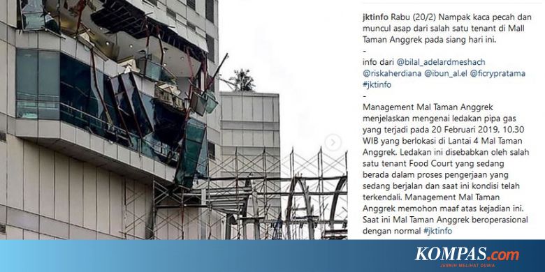 Manajemen Taman Anggrek Sebut Mal Beroperasi Normal Pasca
