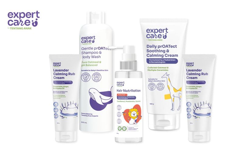 Keunggulan produk Expert Care salah satunya adalah calming rub yang mengandung colloidal oatmeal dan ceramide. Kombinasi kedua kandungan tersebut secara klinis terbukti membantu mempercepat regenerasi kulit bayi tanpa menimbulkan risiko alergi. 