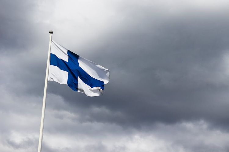 Bendera Finlandia.