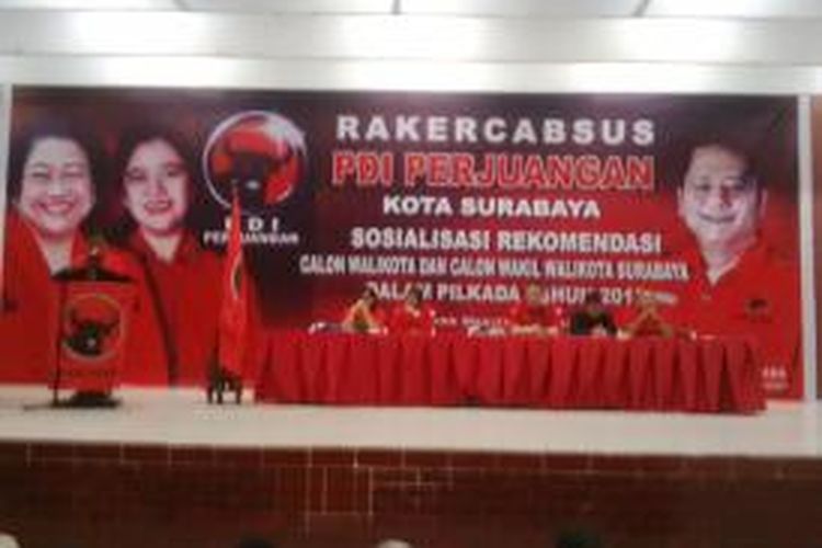 Forum Rakercabsus PDI-P Kota Surabaya.