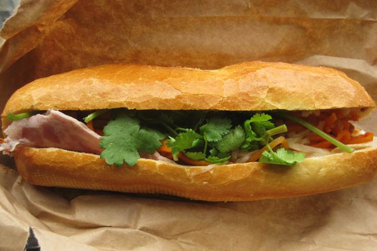 Ilustrasi banh mi.