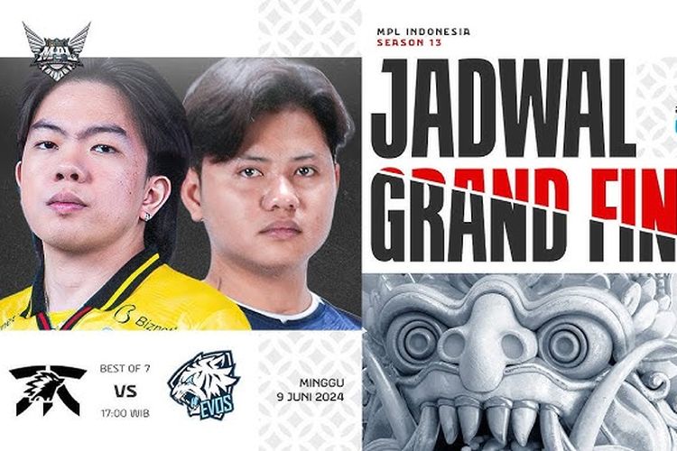Tim Fnatic Onic dan Evos Glory akan bertanding di kompetisi e-sports Mobile Legends Professional League Indonesia Seasons 13 (MPL S13) pada Minggu (9/6/2024) sore