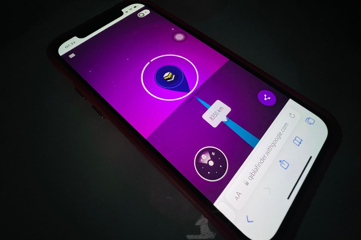Cara menentukan arah kiblat dengan HP tanpa aplikasi.