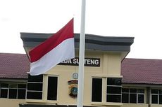 Anggota TNI Gugur, Polda Sulteng Kibarkan Bendera Satengah Tiang