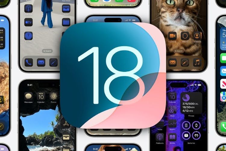 Ilustrasi fitur eye tracking iOS 18 di iPhone buat scroll layar dengan mata.