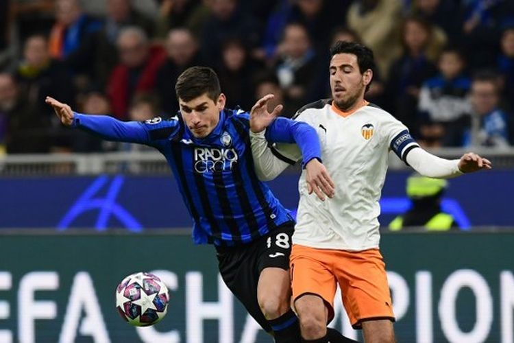 Atalanta vs Valencia pada leg pertama babak 16 besar Liga Champions, Kamis (20/2/2020) dini hari WIB.