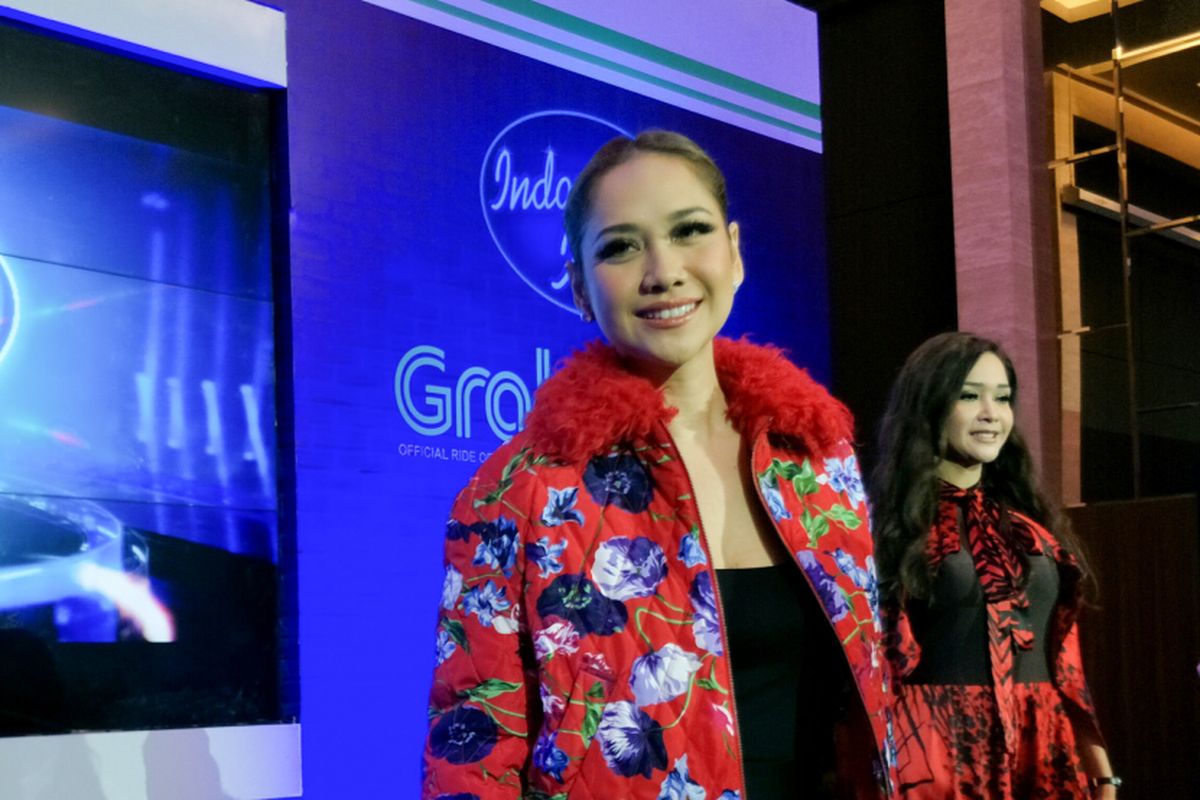 Penyanyi Bunga Citra Lestari dalam jumpa pers Indonesian Idol season 9 di MNC Studios, Kebon Jeruk, Jakarta Barat, Selasa (13/12/2017).