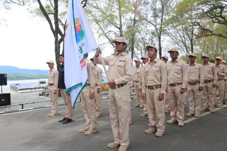 Peserta Kirab Pemuda 2018. Memasuki agenda kedua sejak 2017,  Deputi Pemberdayaan Pemuda Kementerian Pemuda (Kemenpora), Faisal Abdullah, melepas kegiatan ini di Sabang, Provinsi Aceh, Rabu (5/9/2018).
