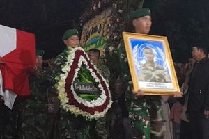 Jenazah Kopda Anumerta Farizal Tiba di Kulon Progo, Warga Berdatangan Beri Penghormatan