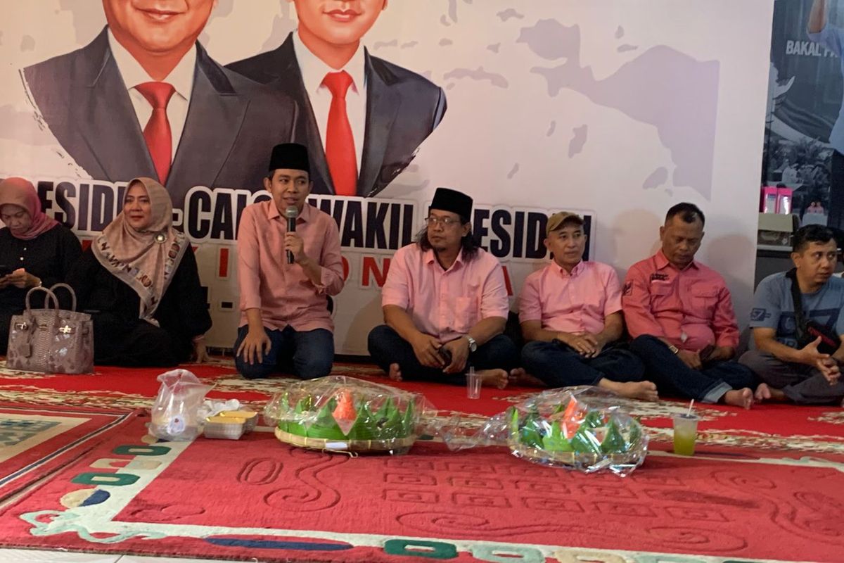 Calon bupati Jember Muhammad Fawait dalam acara tasyakuran pelantikan Prabowo Subianto menjadi presiden RI pada Senin (21/10/2024).