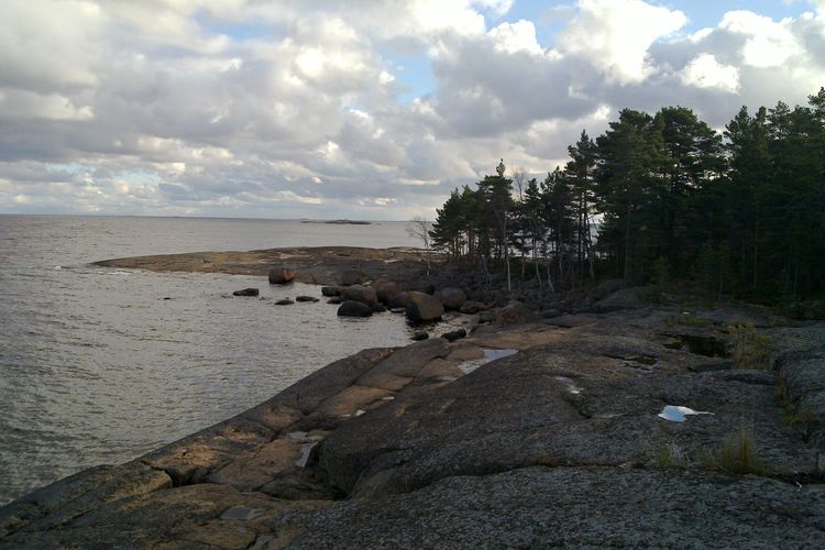 Ilustrasi Pulau Ulko-Tammio di Finlandia, tepatnya di Eastern Gulf of Finland National Park (Taman Nasional Teluk Timur Finlandia).